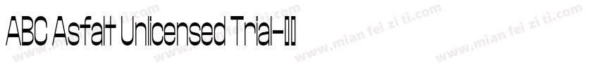 ABC Asfalt Unlicensed Trial字体转换